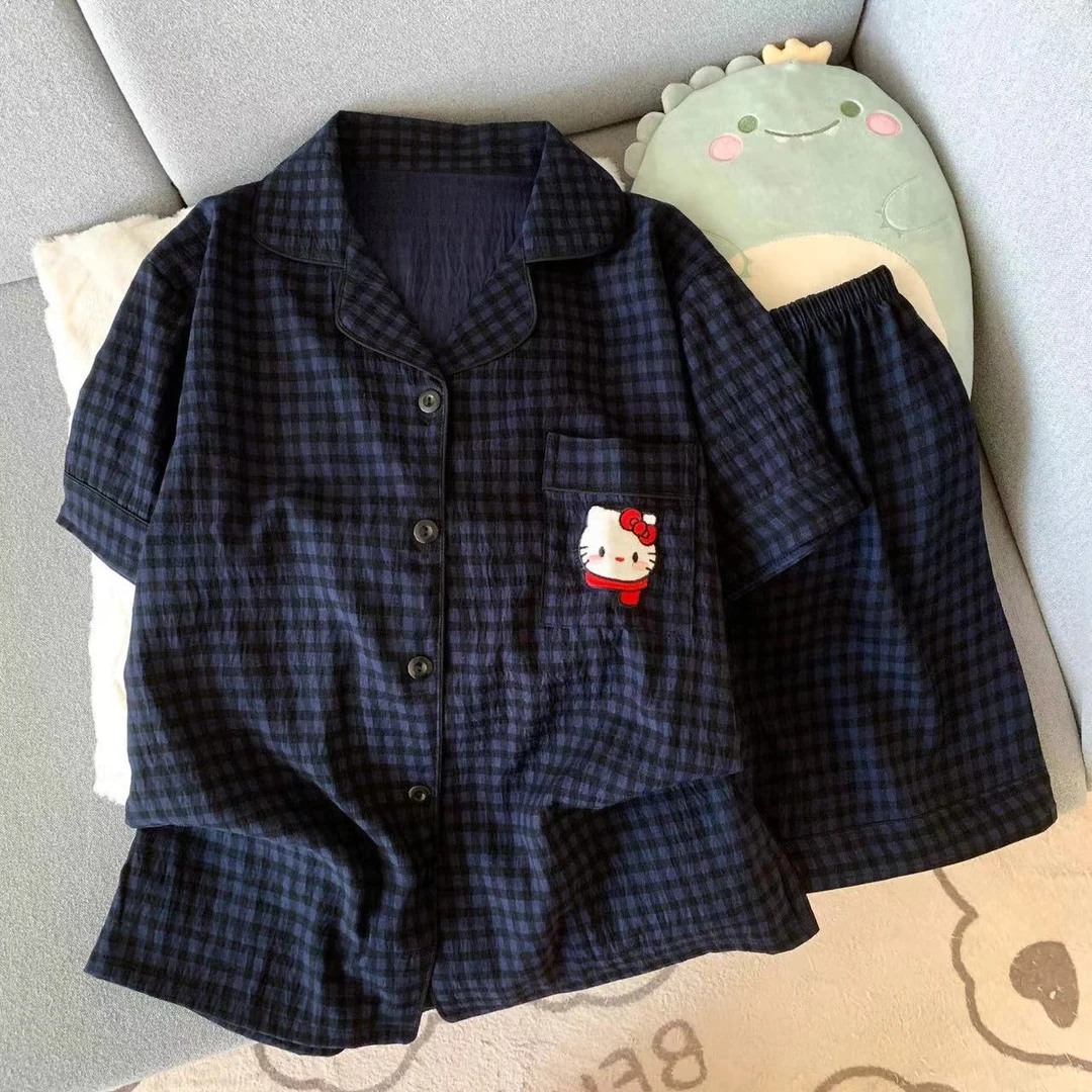 云朵棉短袖睡衣女夏季大码新款300斤卡通可爱可外穿家居服套装