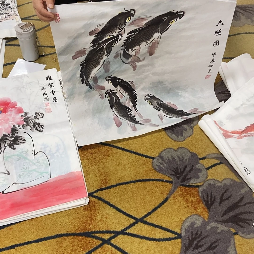 国画每****悟手绘WTO人的一生是