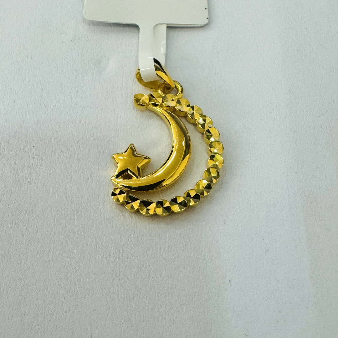 【陈晨专享】足金999饰品 月亮吊坠 2.30 GP