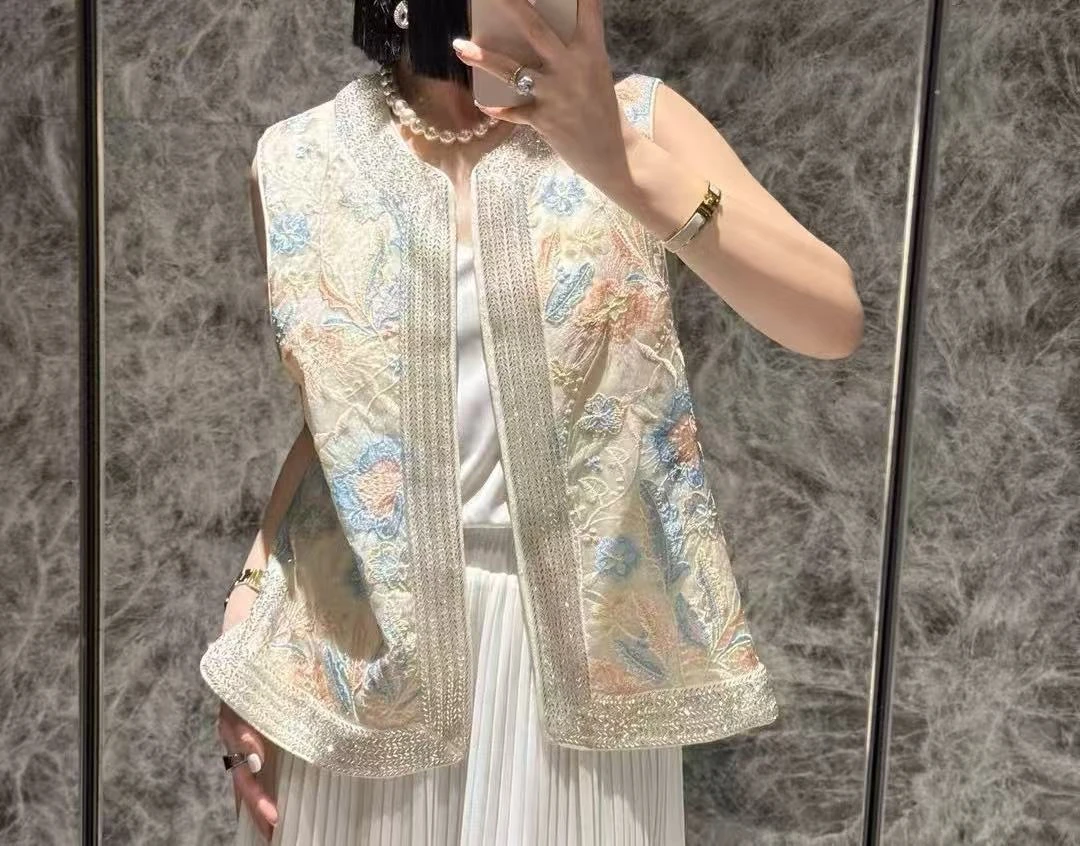 挽玉|轻奢高级感气质时尚优雅女装马夹2025C1132-婷婷