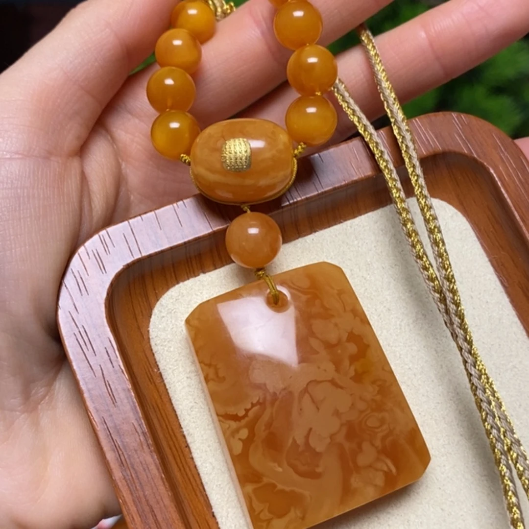 【闪购商品】蜜蜡颈饰未镶嵌项链