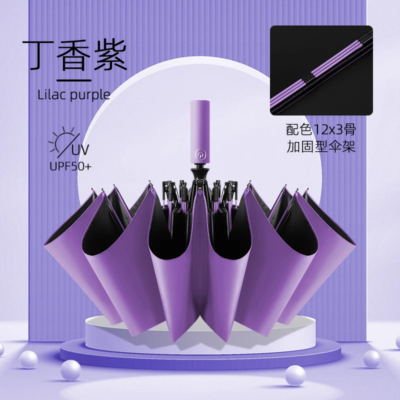 全自动雨伞折叠大号坚固抗风暴晴雨两用太阳伞防晒伞