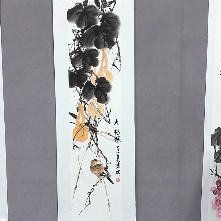 国画亲笔手绘放心去藏