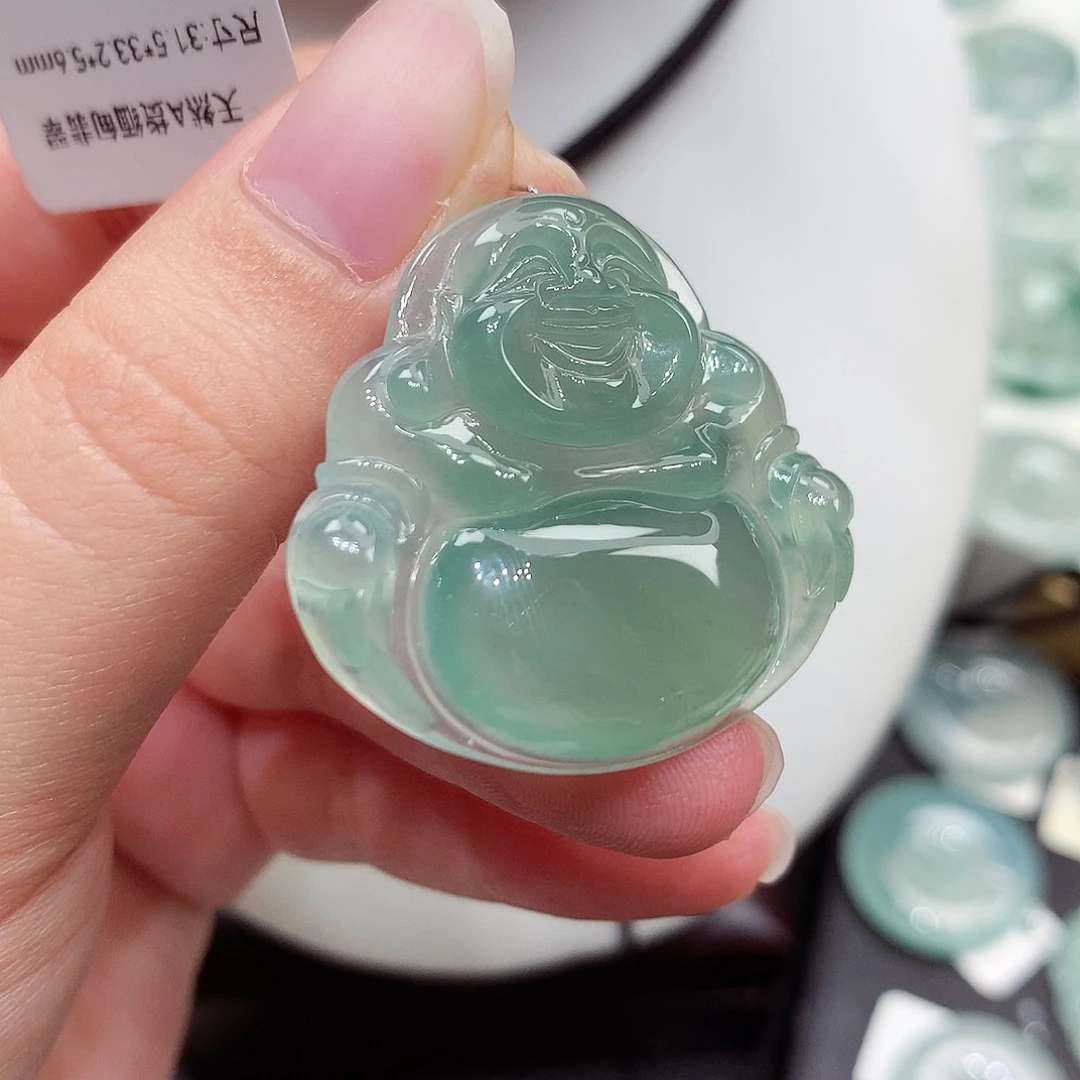 颈饰未镶嵌翡翠编号126，31.5/33.2/5.6