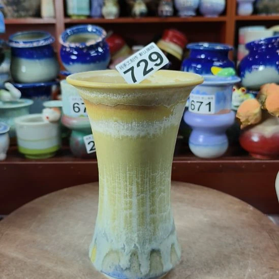 景德镇手工高温陶瓷：口12高20.5