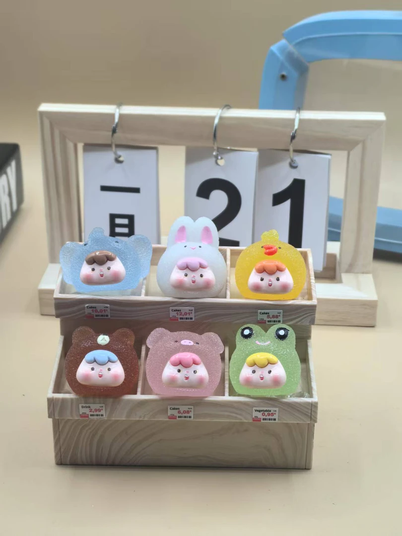【拆袋对对碰】新款夜光动物崽崽手工diy树脂饰品摆件车载