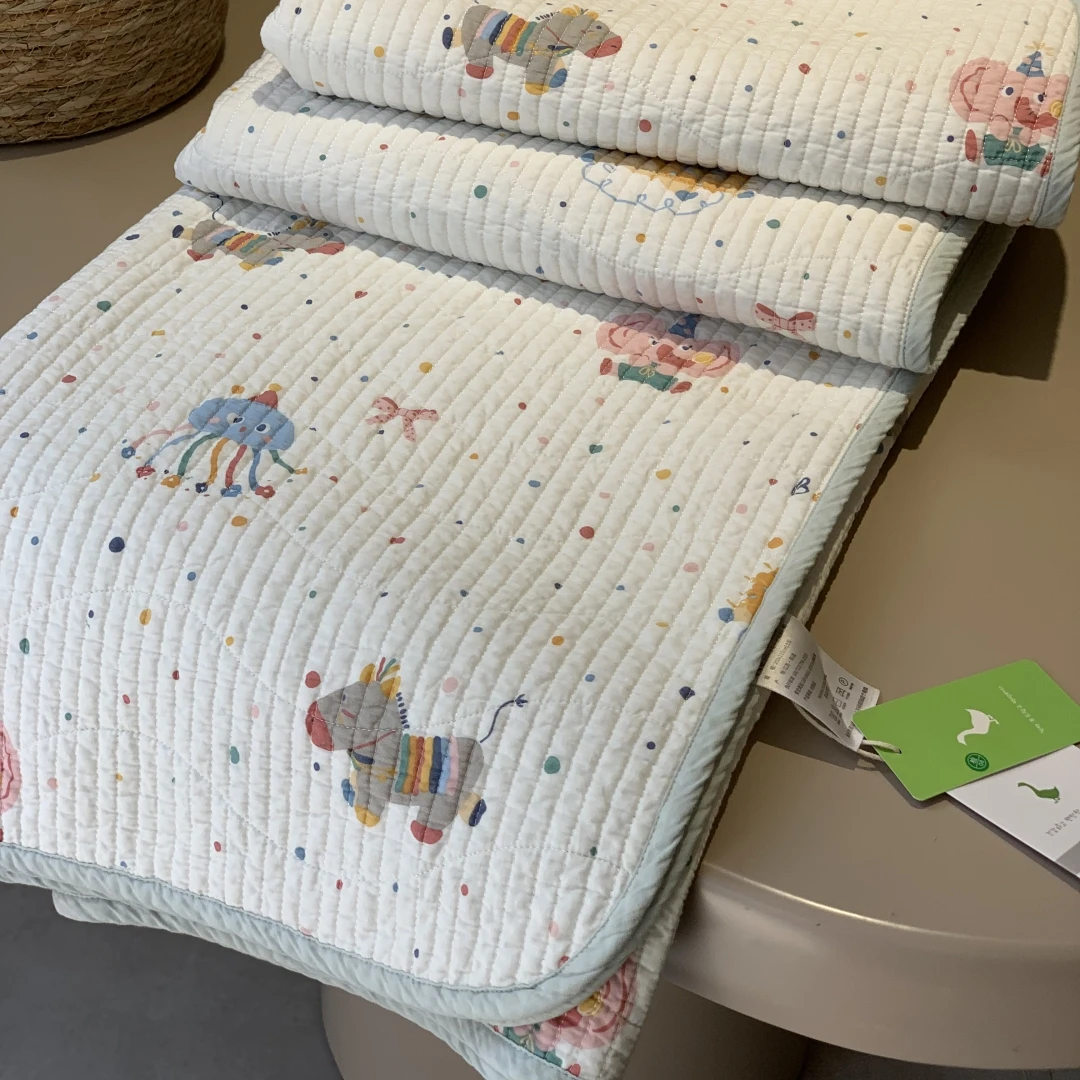 【全棉棉花床盖】~双面纯棉~四季可铺~砂洗超软~小清新~可机洗