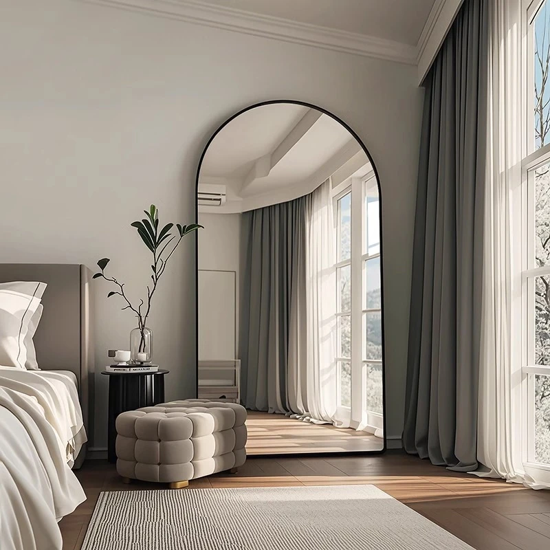 轻奢镜子全身穿衣镜落地家用女生卧室客厅服装店专用大尺寸试衣镜