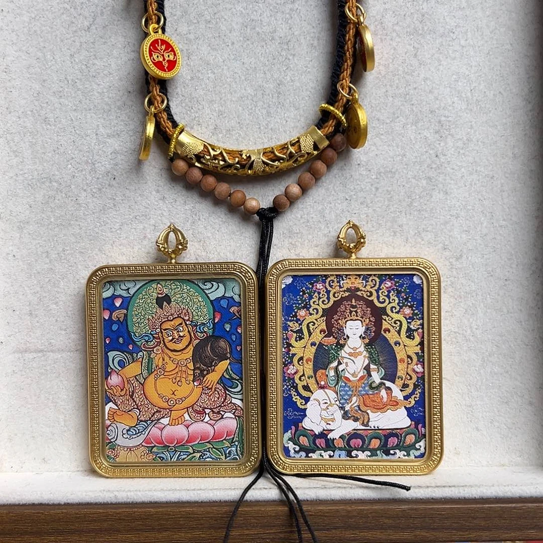 宋***。吊坠双面黑老爷普贤