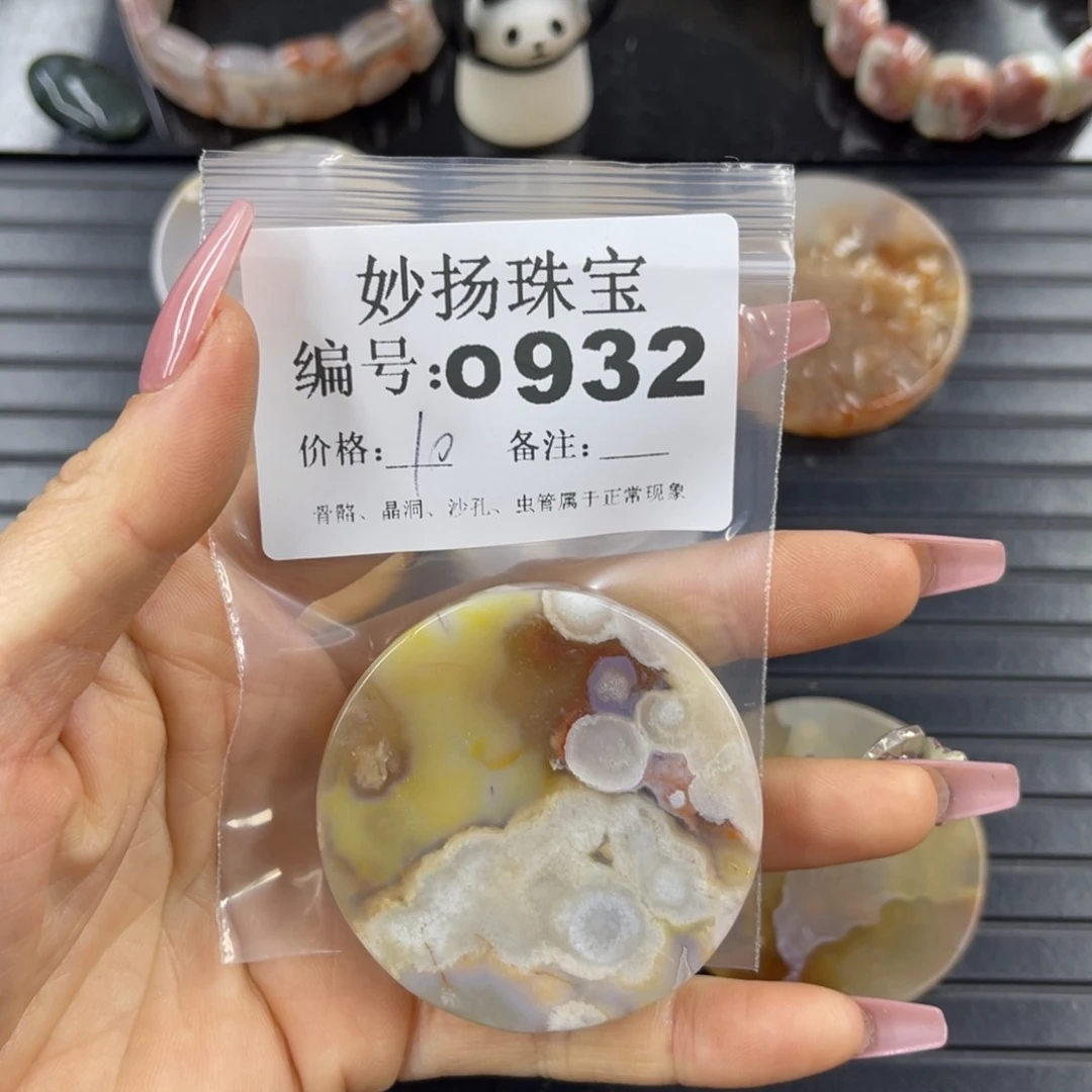 硅化珊瑚（珊瑚玉）a瑕未镶嵌猫*虫