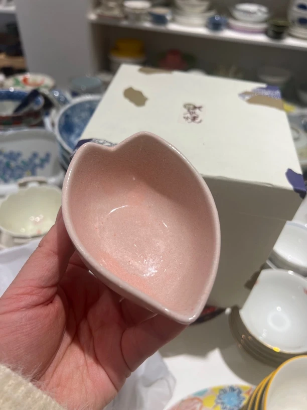 粉色 爱心造型 创意调味碟 家用商用酱料碟