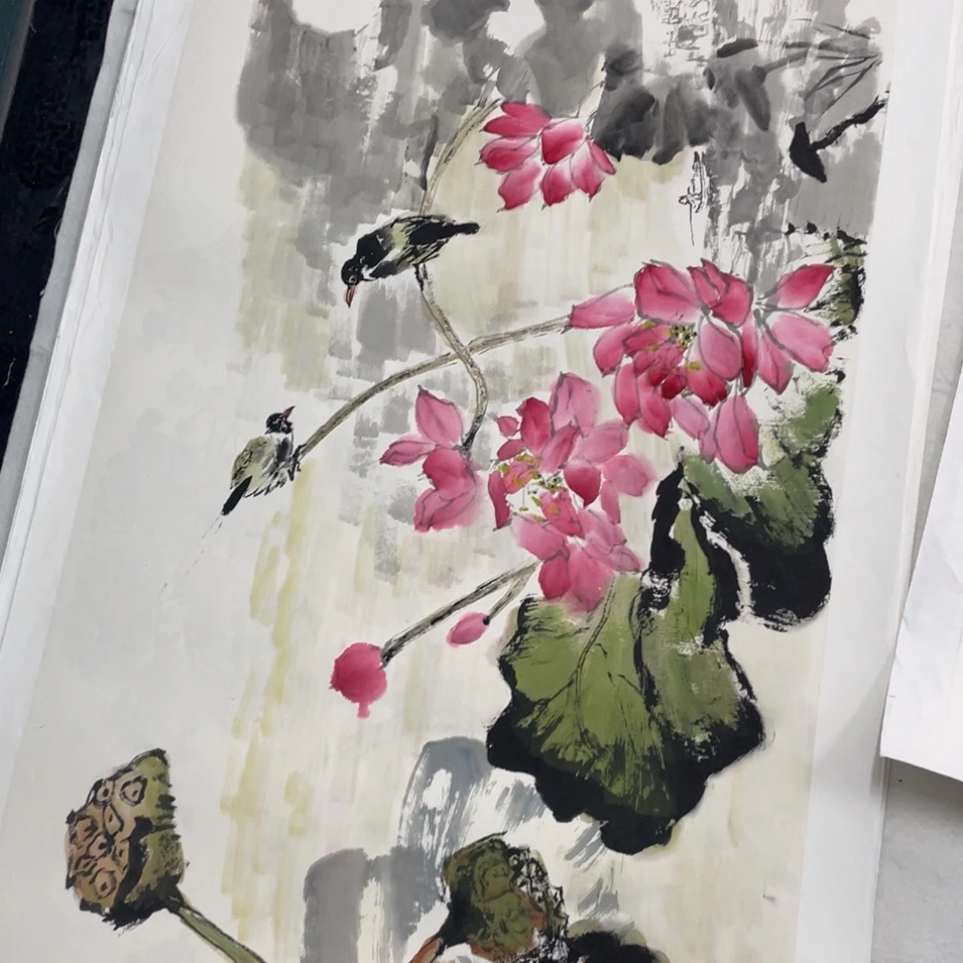 国画薛淑芬老师绘画