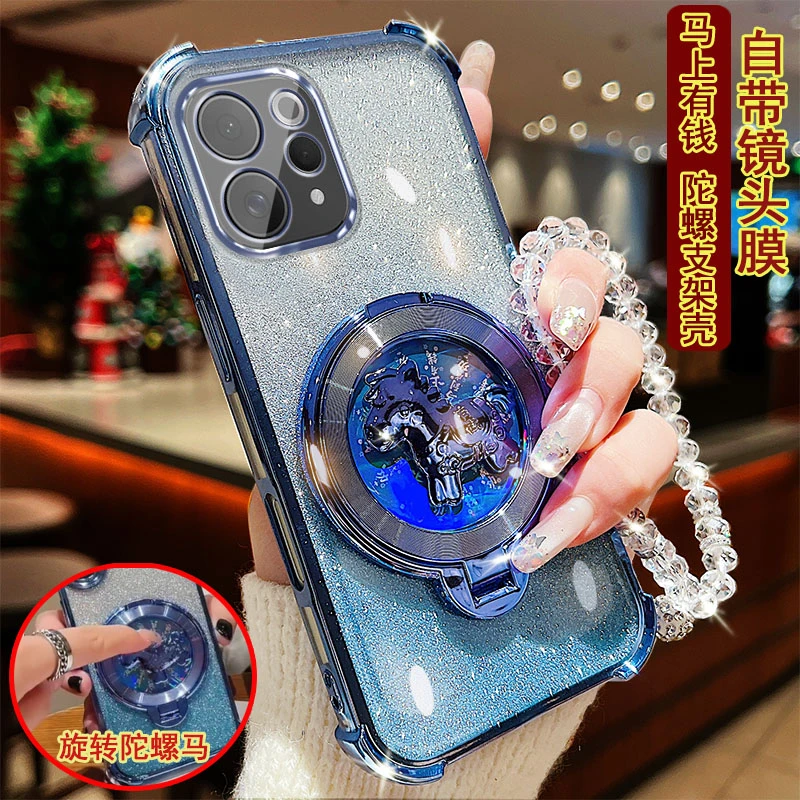 适用vivo S50手机壳2528A防摔套马上有钱陀螺支架高级感镜头全包