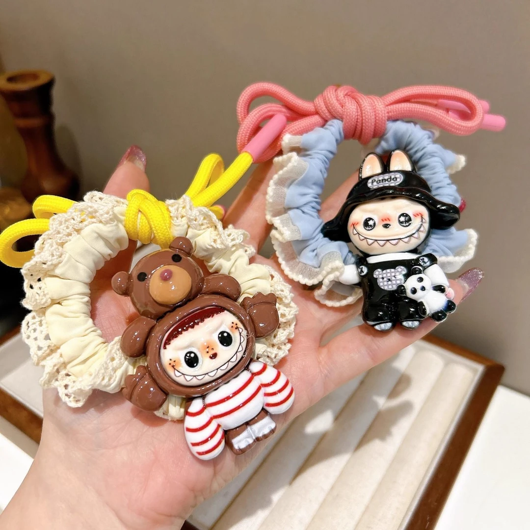 可爱卡通立体拉布布儿童头绳韩国网红皮筋女童扎头发发绳趣味发圈