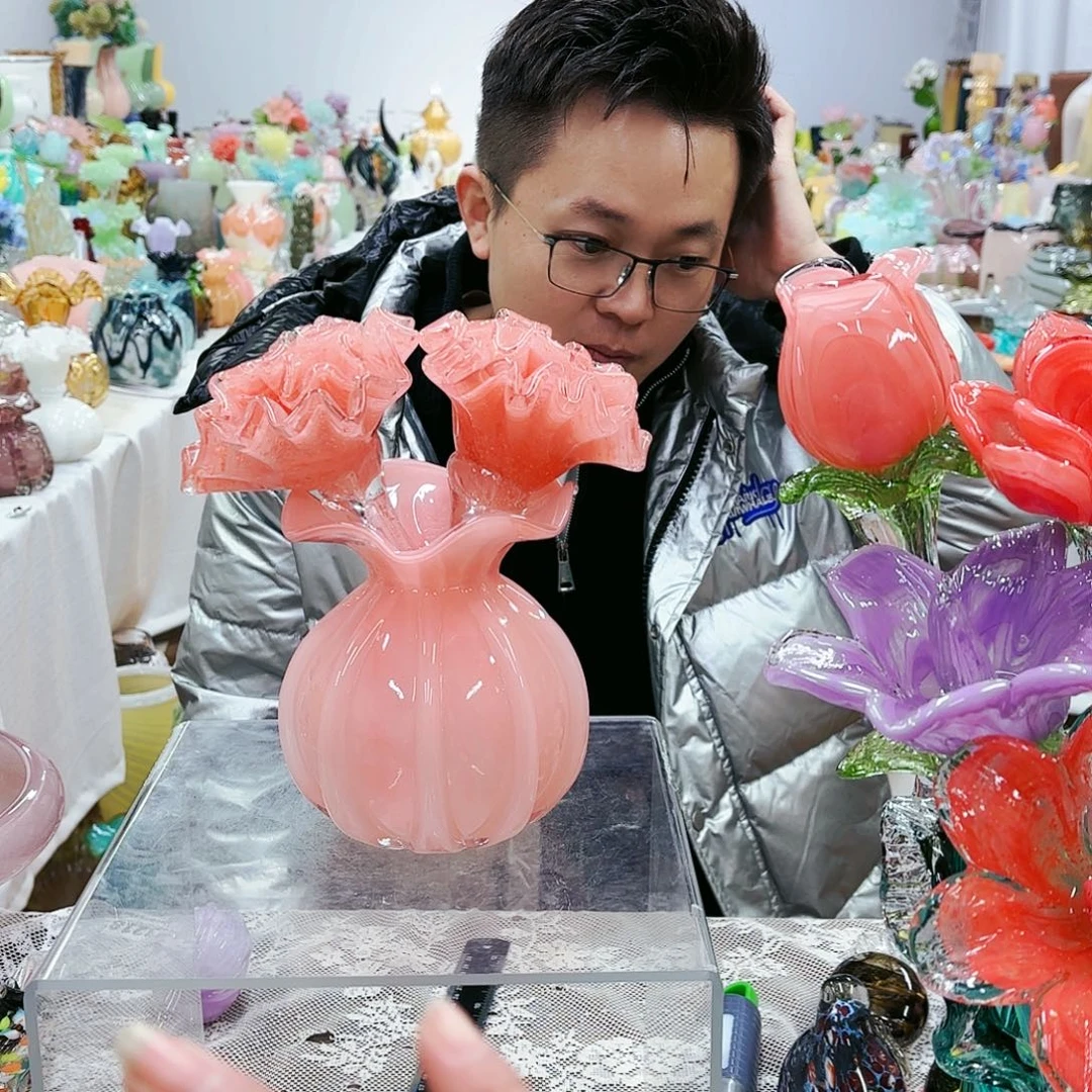 福利不退不换琉璃花瓶艺术品