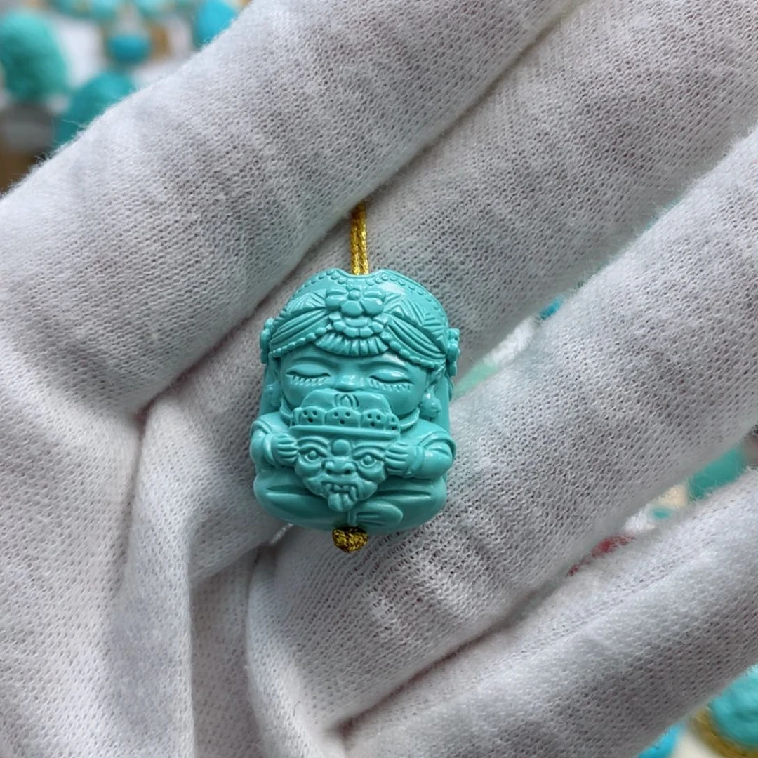 绿松石珠宝奇石未镶嵌子*?