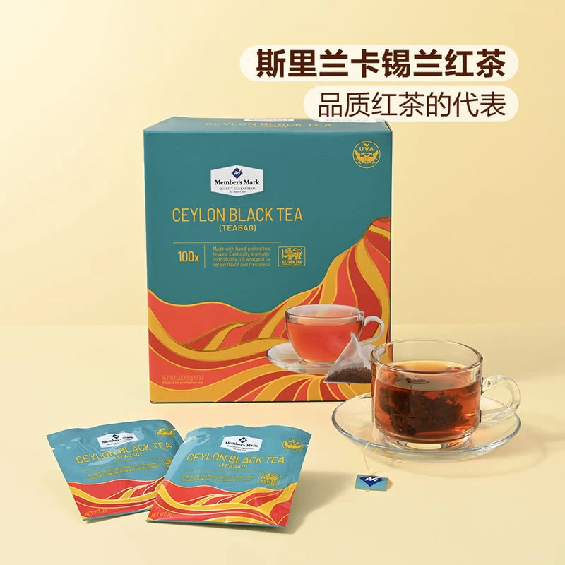 山姆超市 斯里兰卡进口 锡兰100%红茶(袋泡茶)200g 茶叶饮品