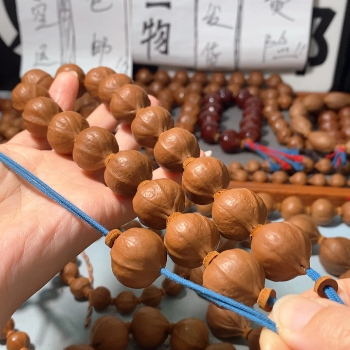 手串橄榄核0291精品蒜头铁核18+1颗