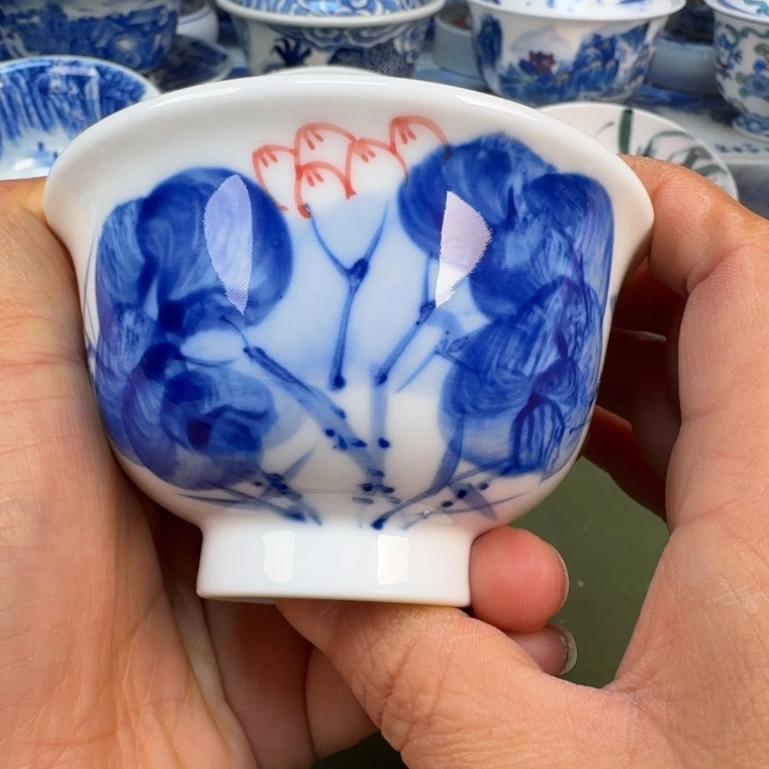 陶景德镇纯手绘茶具圆圆274