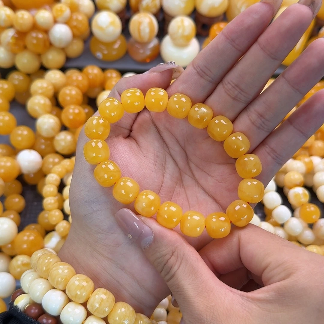 蜜蜡未镶嵌珠宝奇石同料13mm