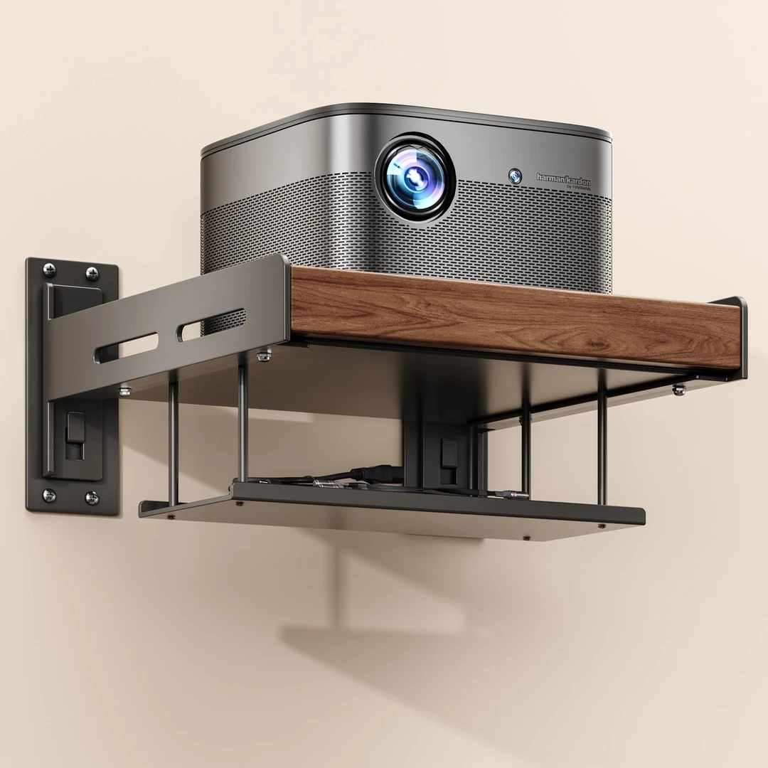 信芷投影仪支架墙上壁挂床头置物架适用小米坚果极米爱普生放置台