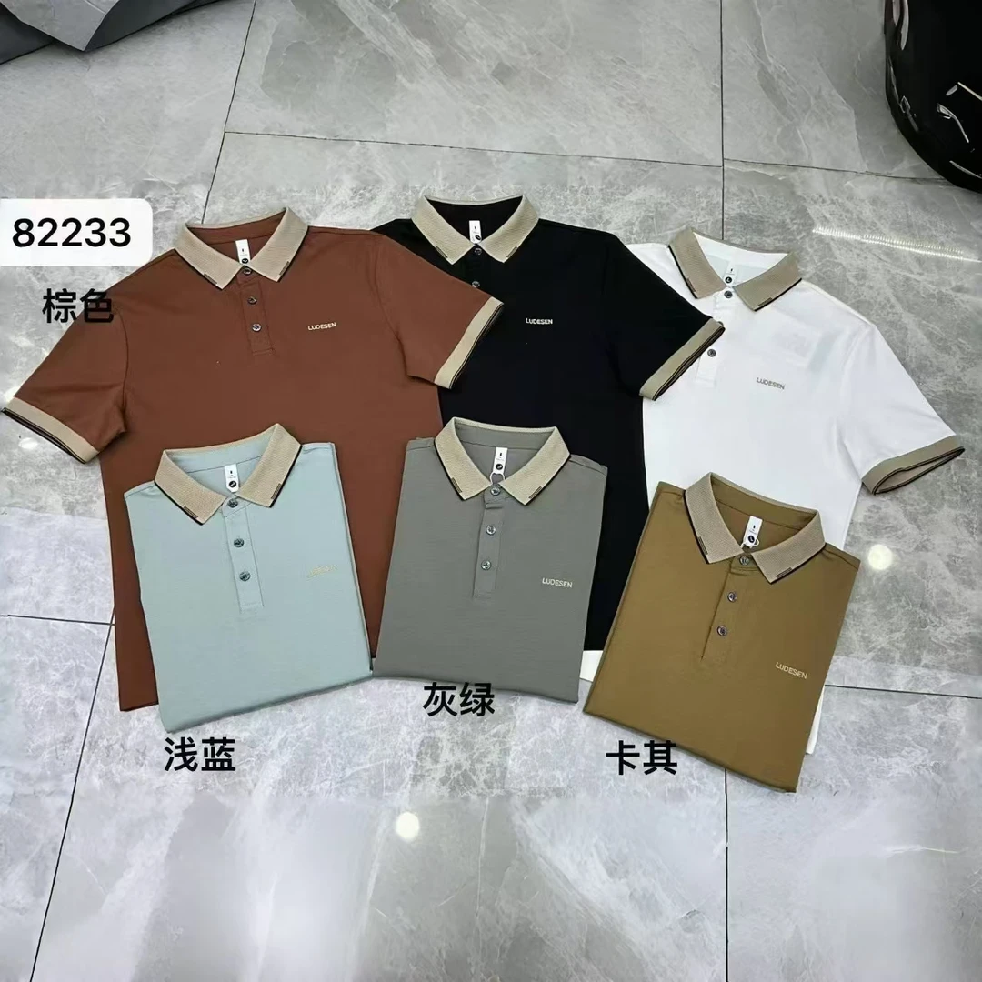 新款夏季男士休闲polo短袖82233款翻领男款上衣半袖高品质时尚