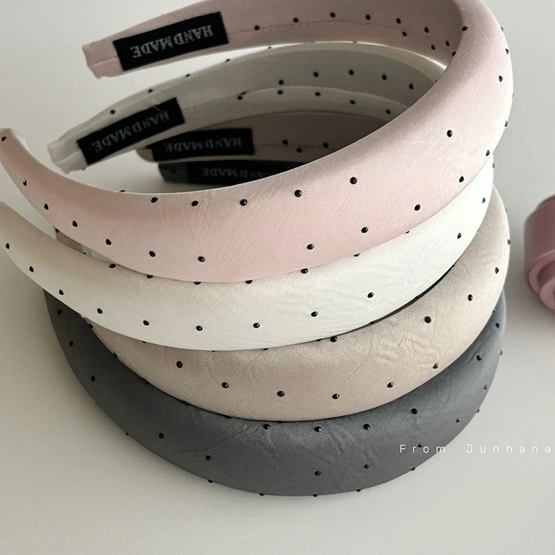 甜美波点系列发卡发箍女款新款头箍高颅顶高级感高端压发洗脸发捆