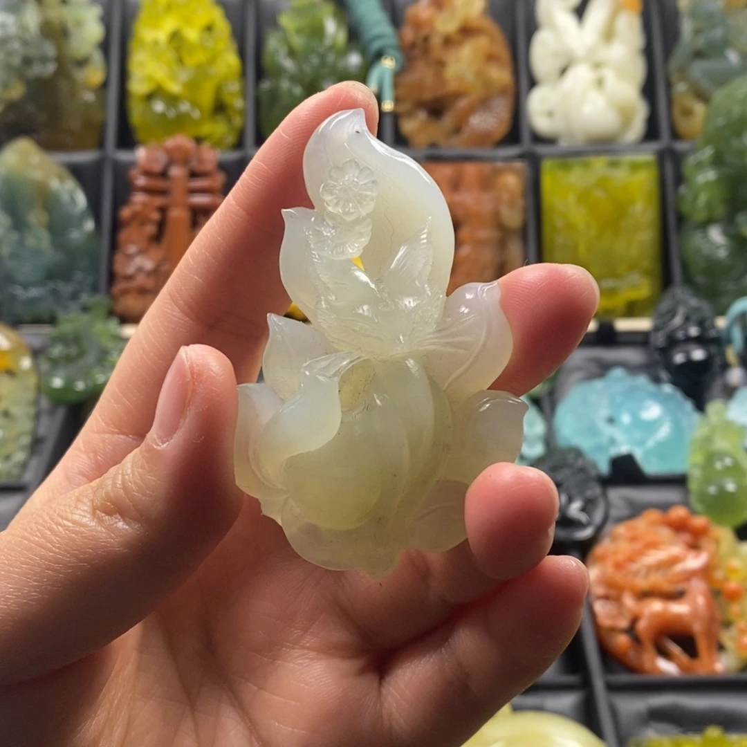 蛇纹石玉合金颈饰