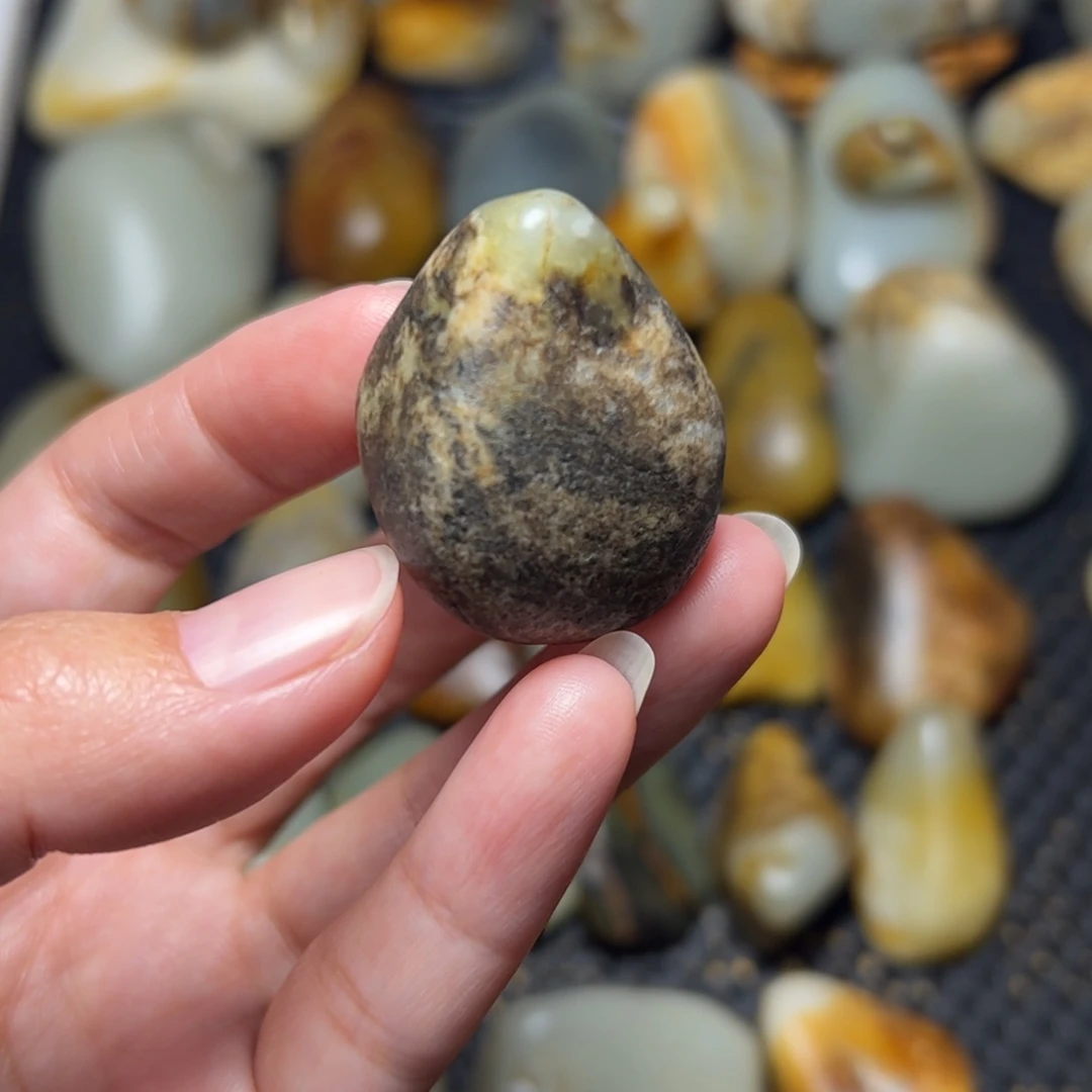 和田玉未镶嵌挂件32