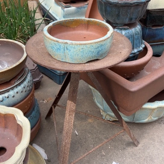 紫砂花盆9**5高温釉盆