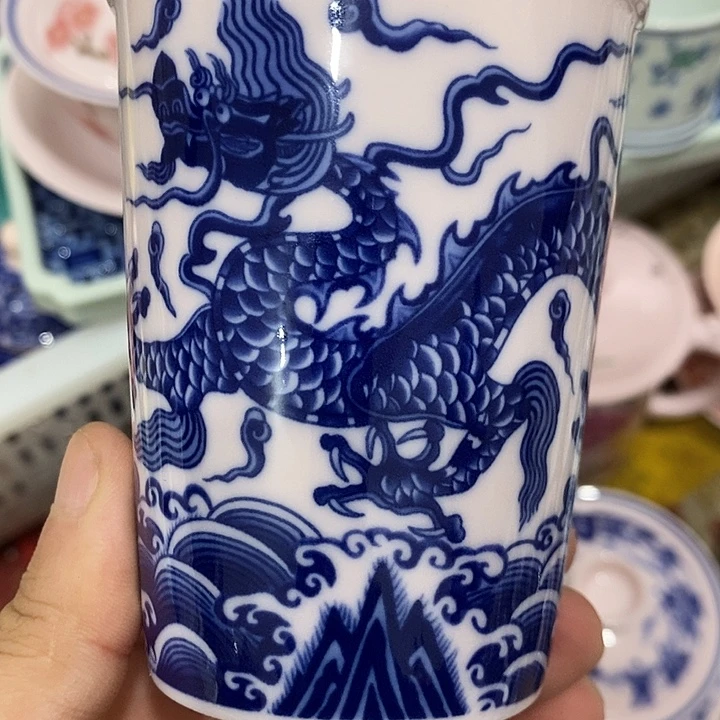 摆件陶景德镇陶瓷主人杯1233