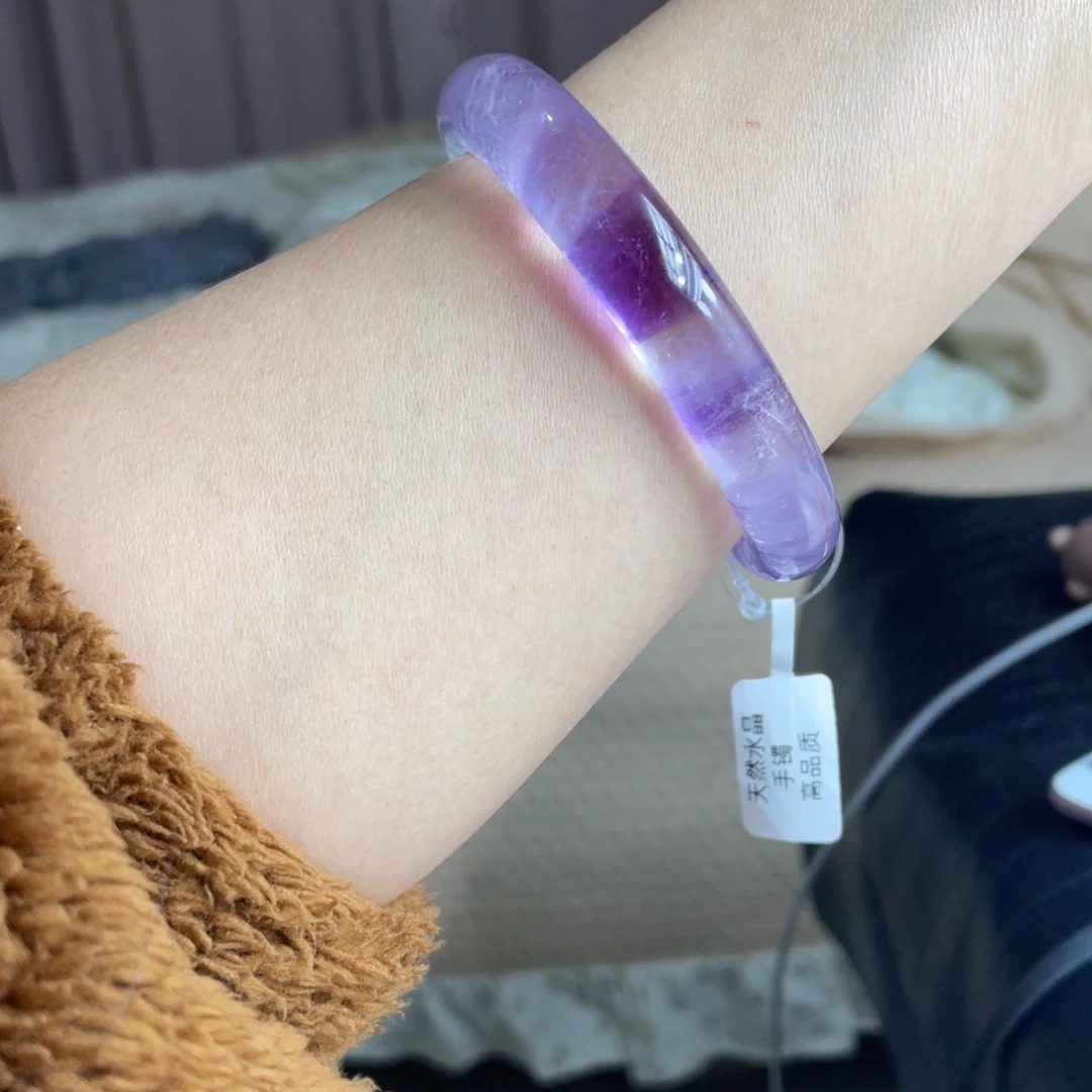 水晶手镯60圈口28号未镶嵌