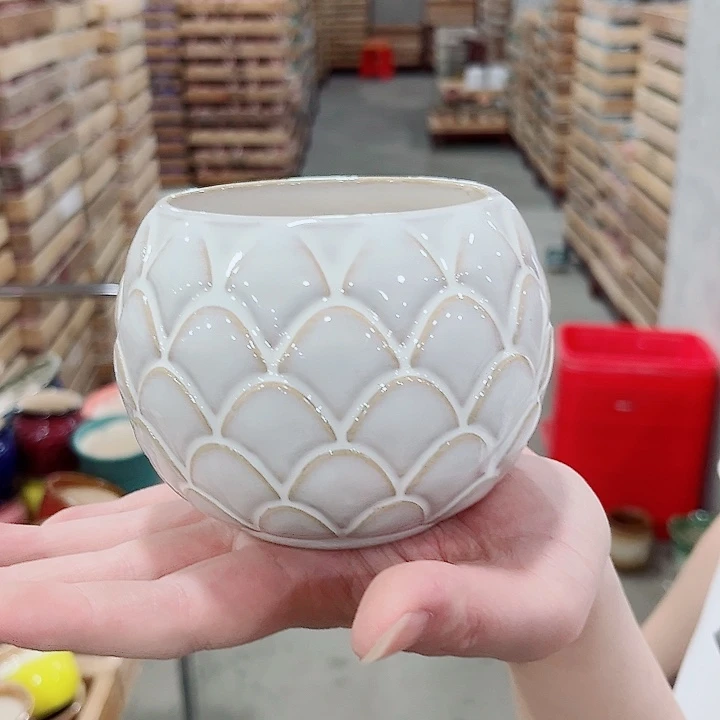 有孔.凑单10元陶瓷花盆发货！