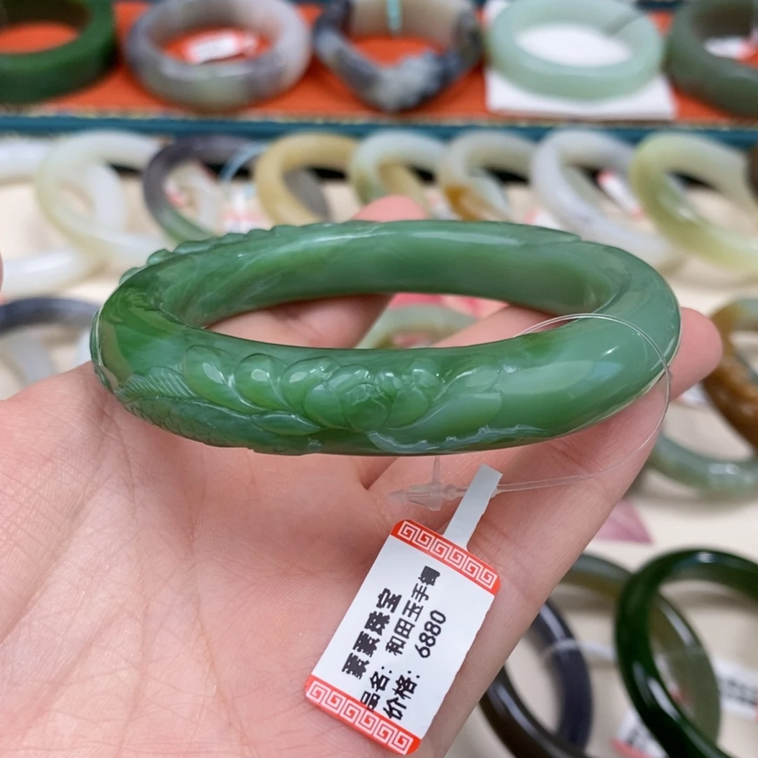 手***1和田玉手镯未镶嵌62.3