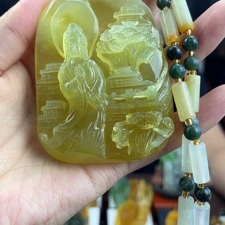 未镶嵌蛇纹石玉颈饰