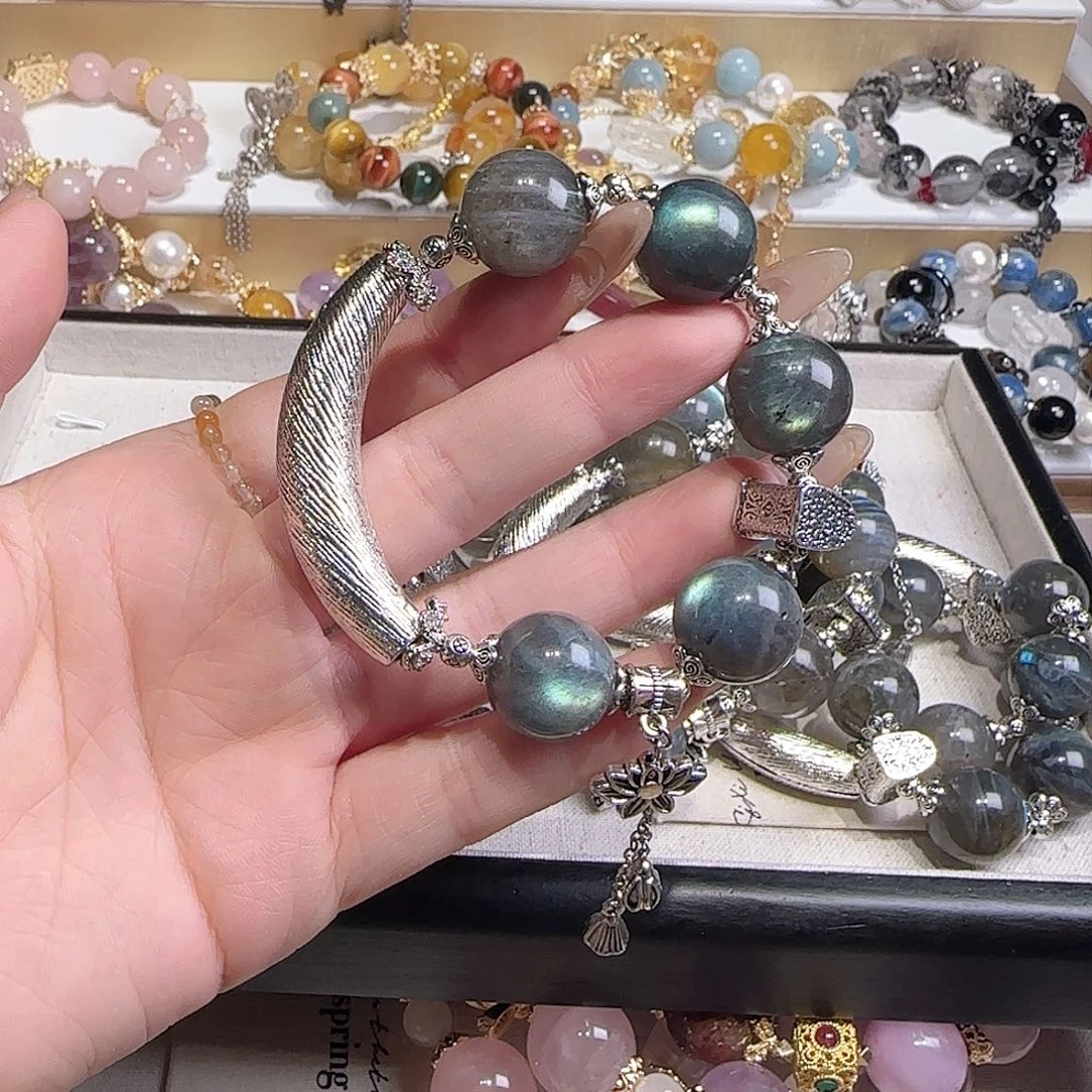 水晶手链未镶嵌吧