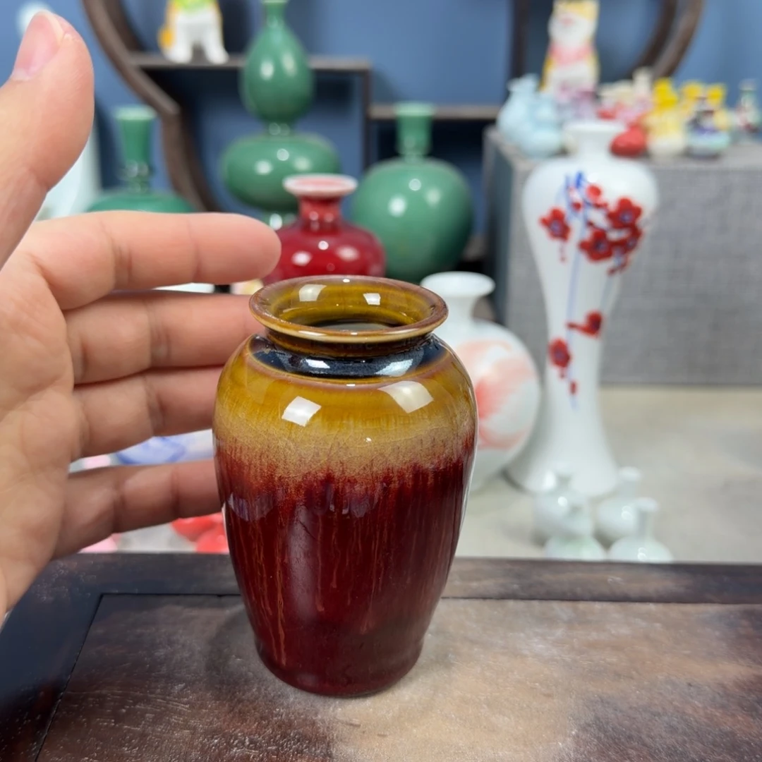 陶瓷手工小花器摆件