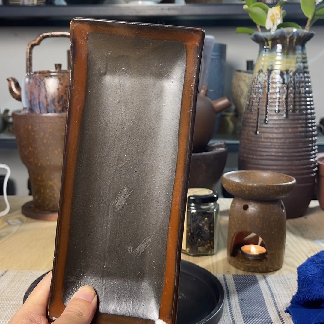 壶紫砂粗陶实用茶盘