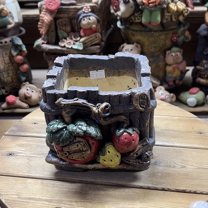 嘻哈多肉花盆百搭