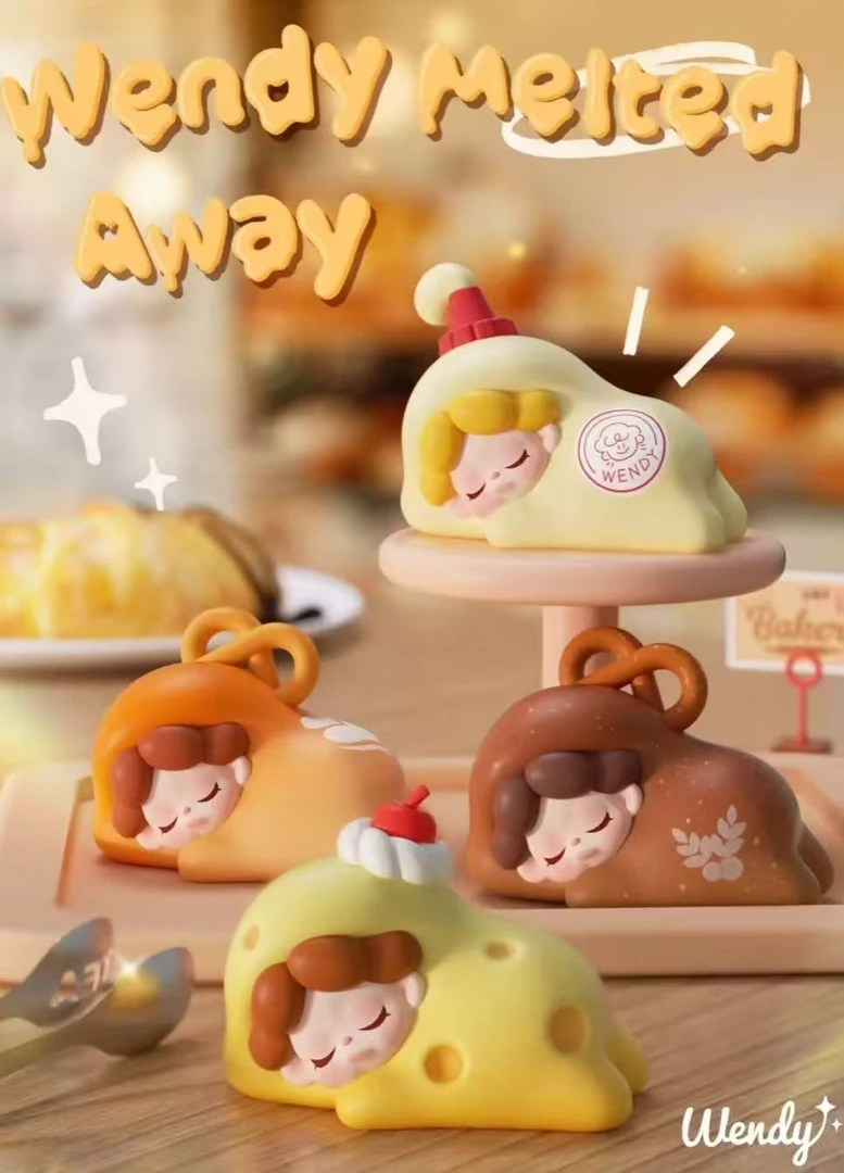 【平拆】wendy二代融化盲盒手办公仔礼物摆件潮玩具可爱迷你萌粒