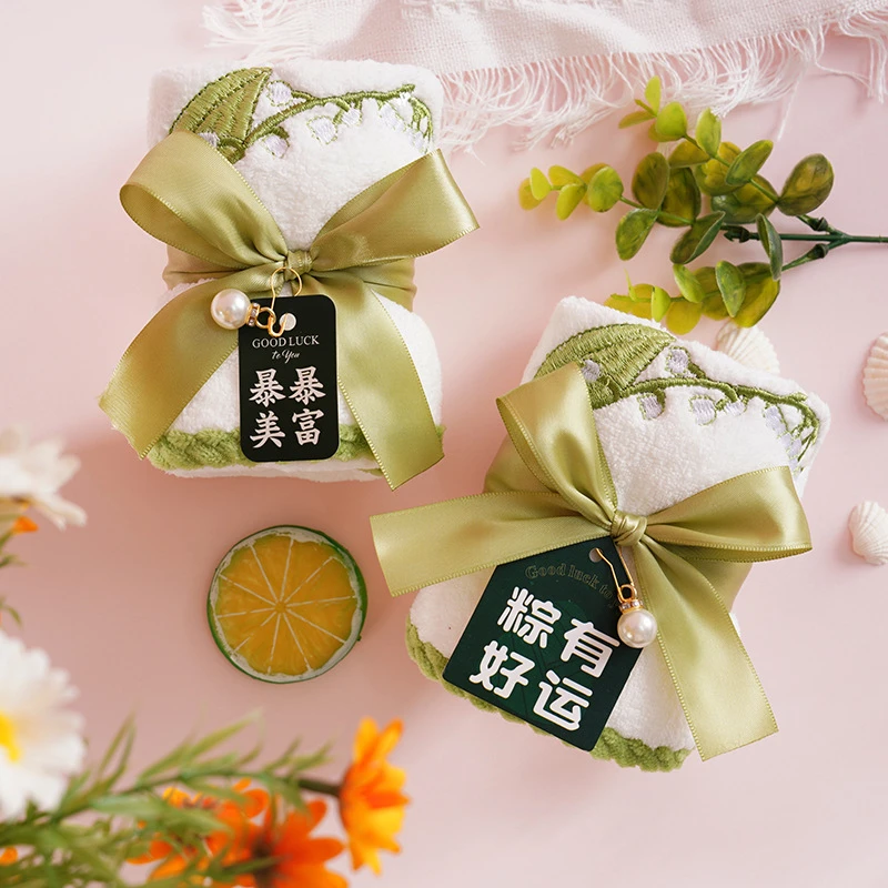 端午节毛巾礼品批发珊瑚绒毛巾节日创意礼品毛巾粽子造型毛巾回礼