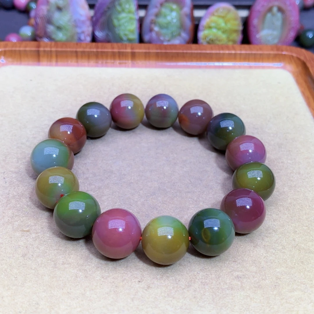 玛瑙未镶嵌手链盐源