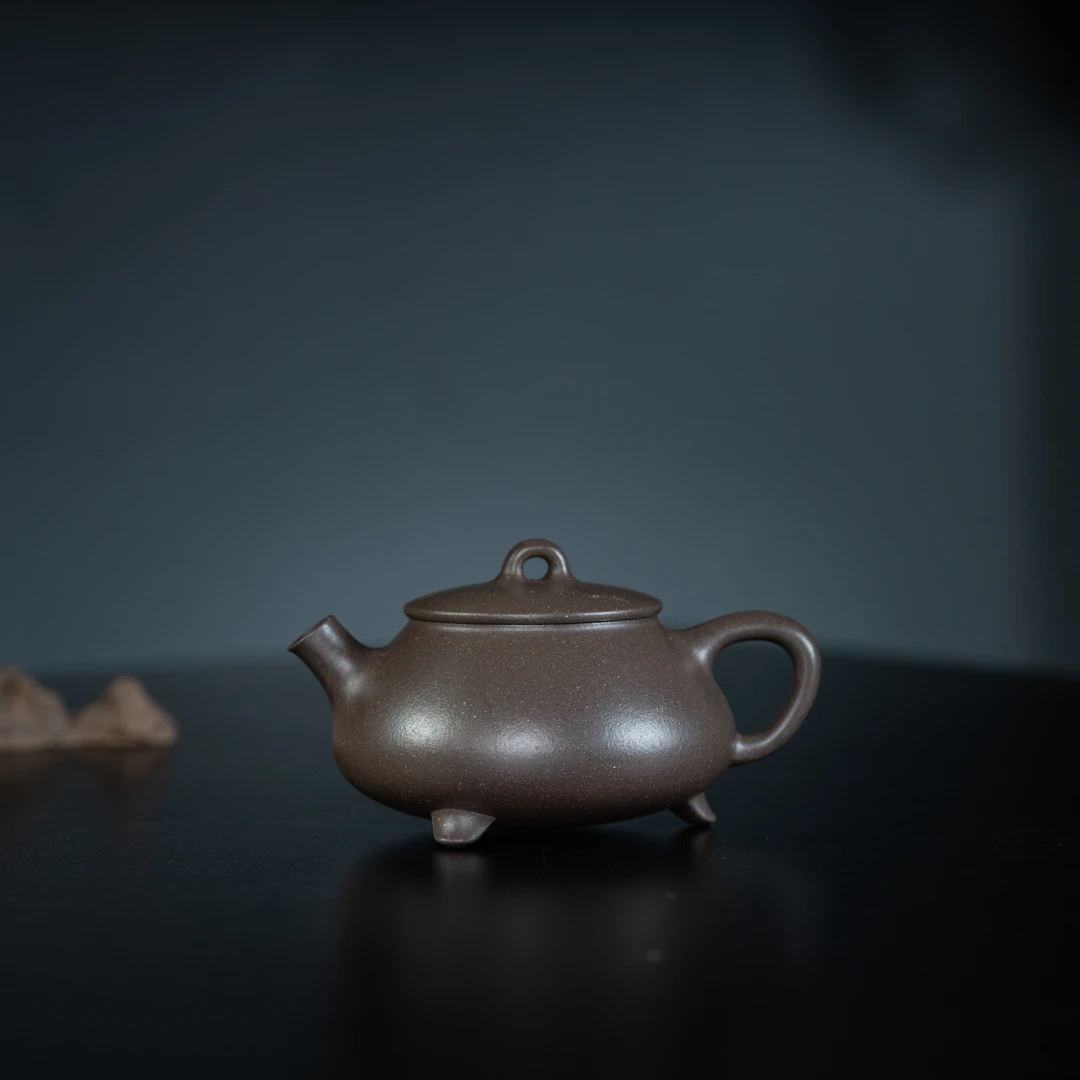 珽珽茶器【盛丰源】石瓢  大水潭乌泥高温烧100cc 紫砂壶