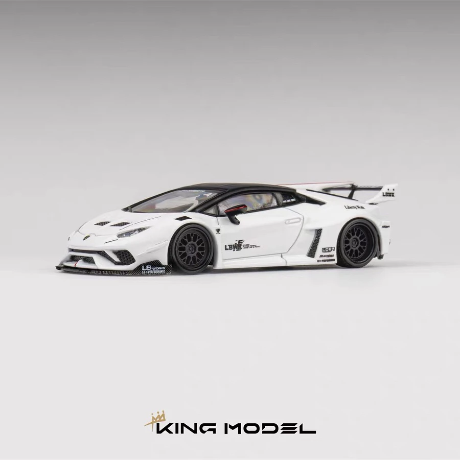 1:64 King model KM兰博 基尼LBWK Huracan小牛汽车开盖合金车模