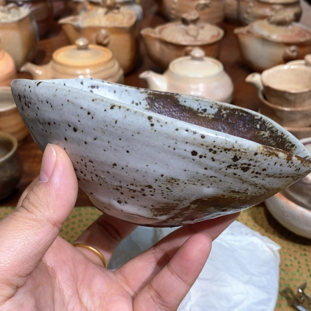 柴烧侘寂粗陶茶具