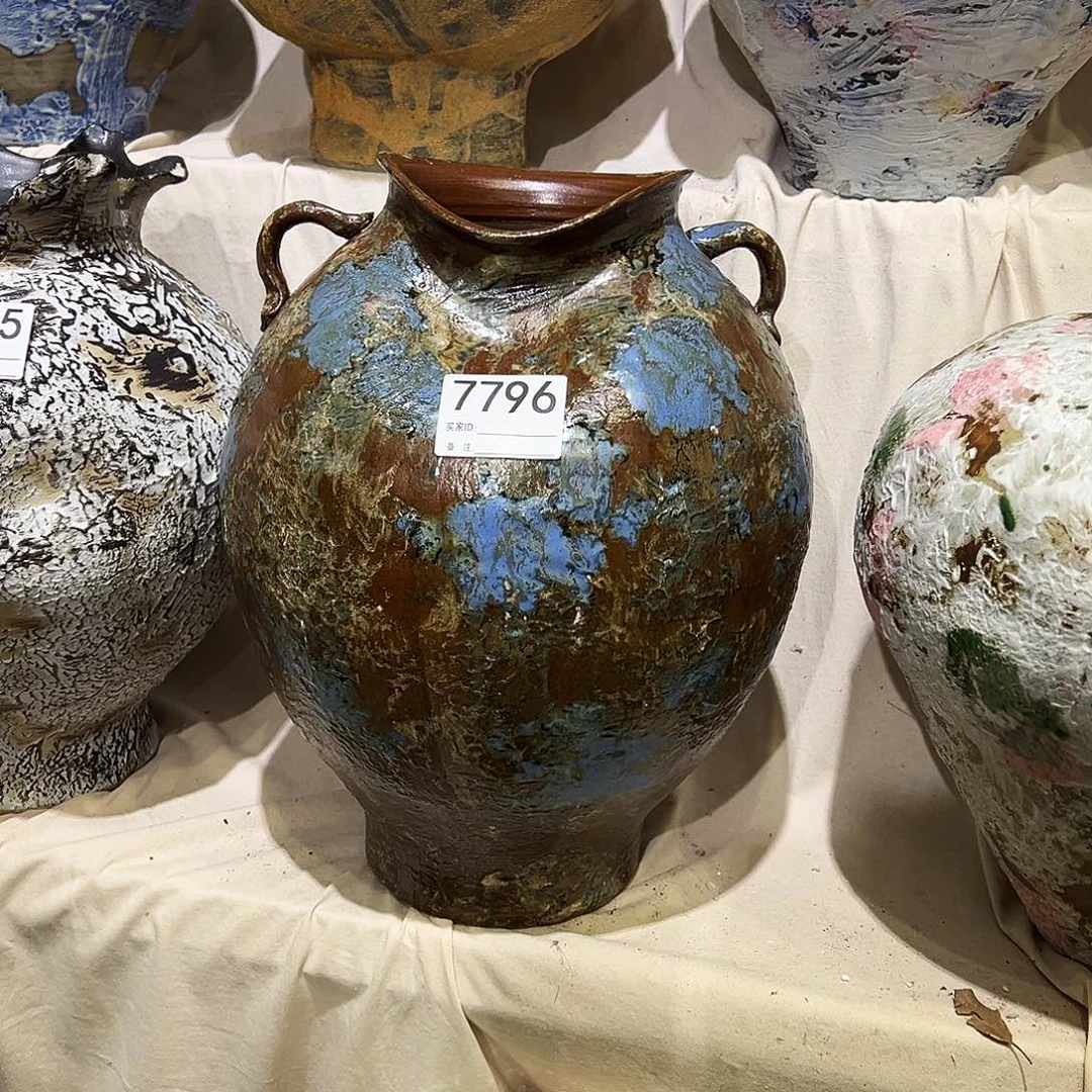 瓶7796高36口12陶瓷花瓶无孔