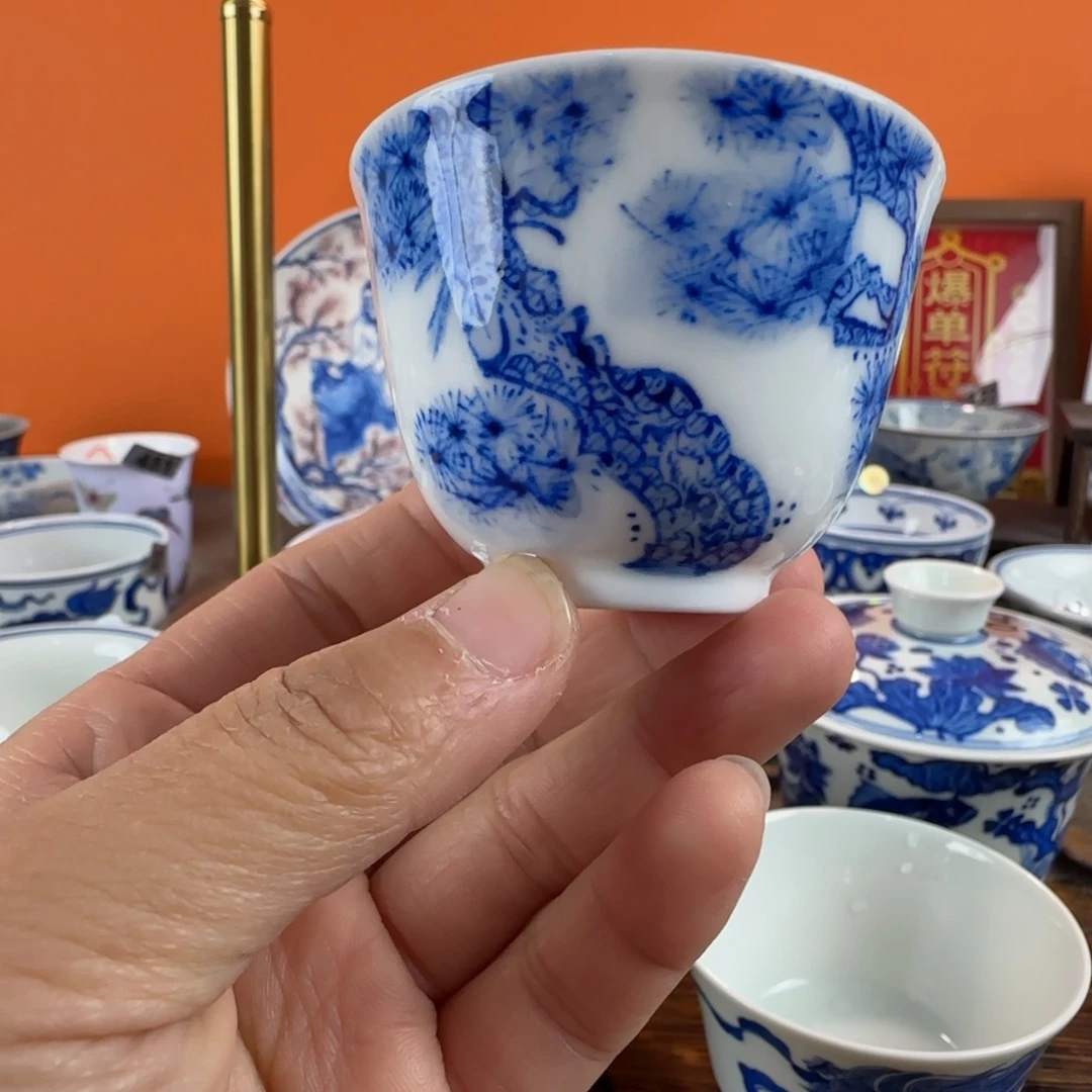 瓷片景德镇手绘青花茶器058