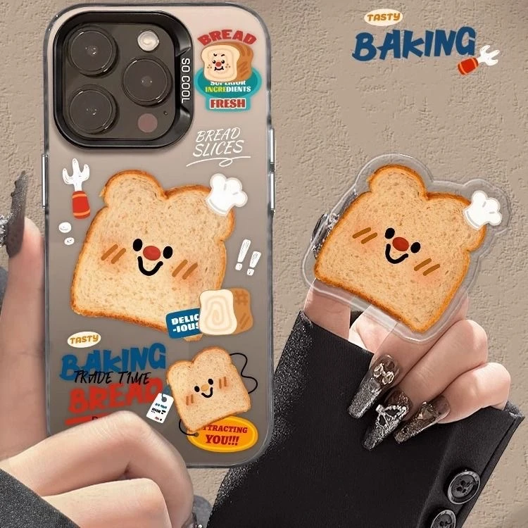 彩银小面包适用苹果16ProMax手机壳15Pro苹果iPhone17女14防摔13P