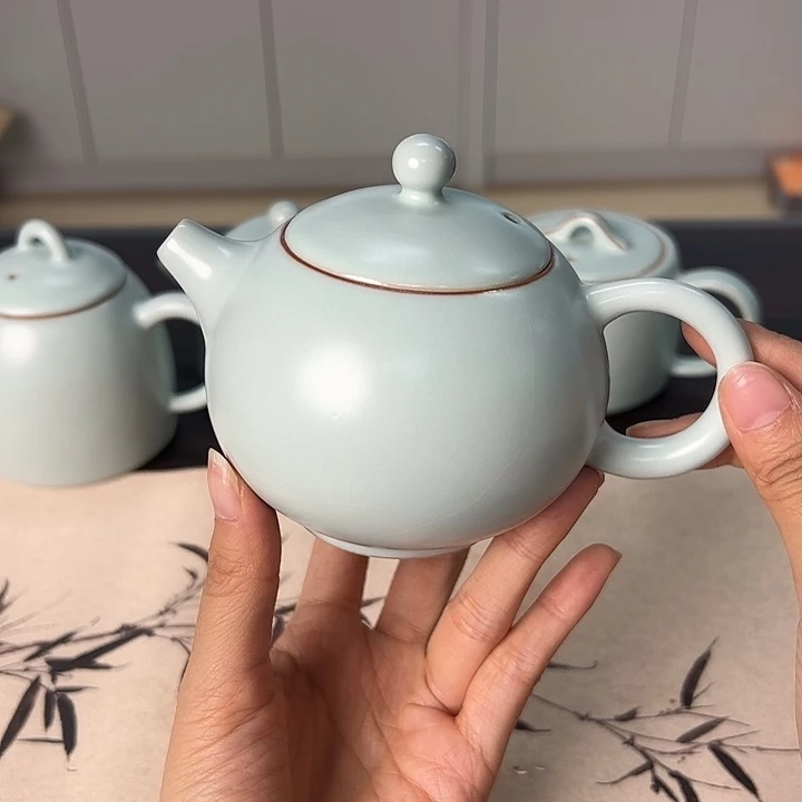 龙泉云间青瓷小米茶器