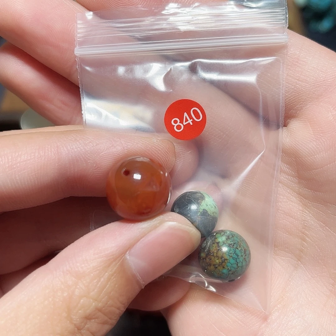 桥****未镶嵌圆珠桶珠老型手串！！玛瑙/玉髓